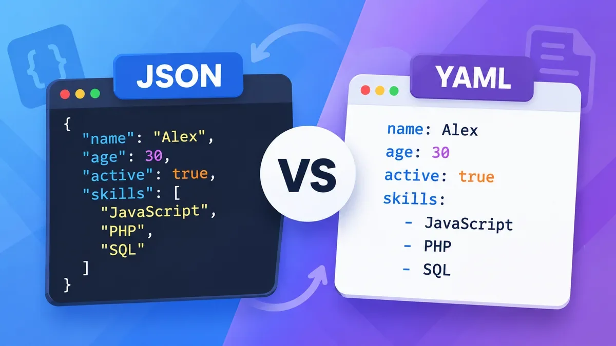 JSON vs YAML: What's the Difference?